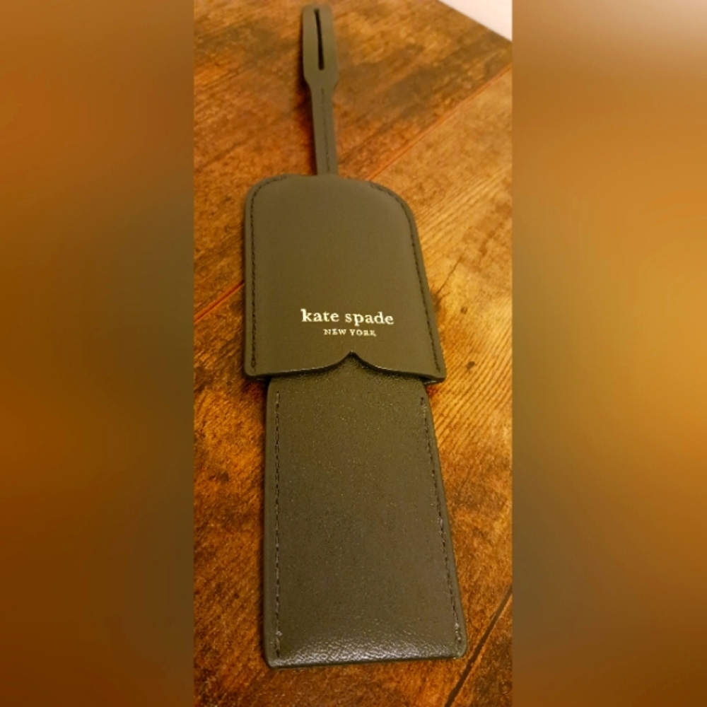 Kate Spade Hunter Green Leather Lugage Tag! NIP!✨️💼✨️